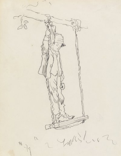 Boy on a Swing by Winslow Homer